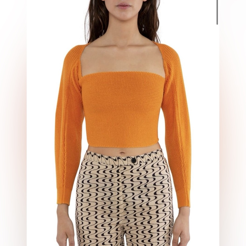 GIMAGUAS Ona Wrap Top in Orange